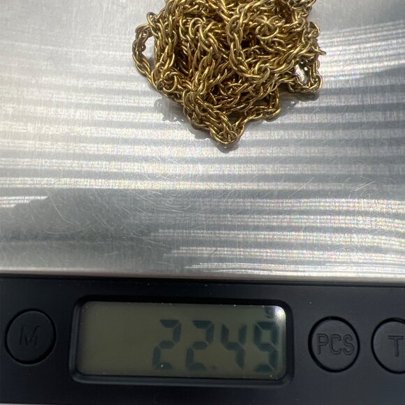 Vintage Monet Rope Chain 56" 1.8 mm  Gold-Tone Necklace Versatile Preppy Classy - Picture 7 of 9